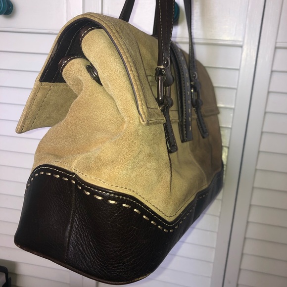 Vintage suede leather Coach shoulder 💼 - Picture 4 of 7